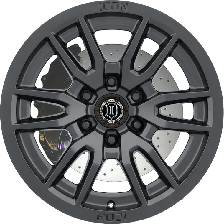 Vector 6 Satin Black Icon Wheels From $389 | Icon Wheels | JAX Tyres ...