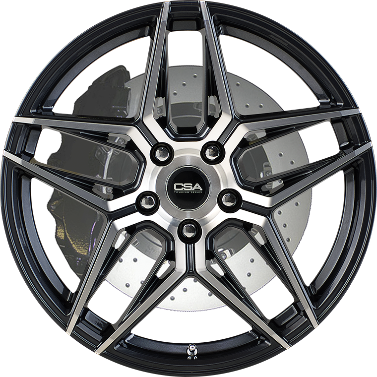 Monza GT Dark Graphite Machined Face CSA Wheels From 339 CSA Wheels