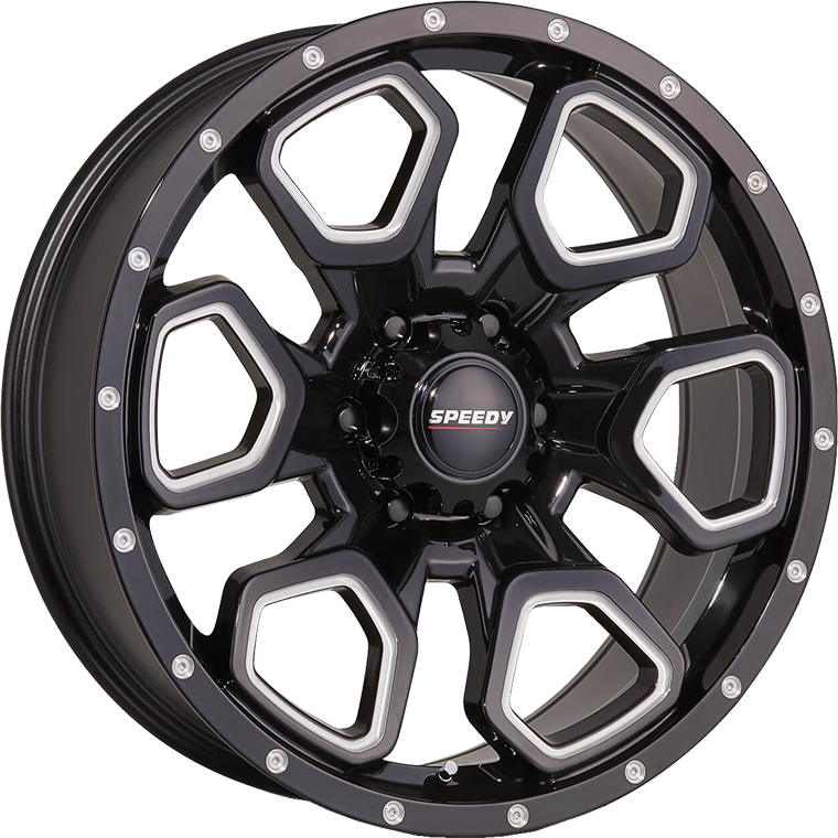 Rhino Black/Milled Speedy Wheels From 299 Speedy Wheels JAX Tyres