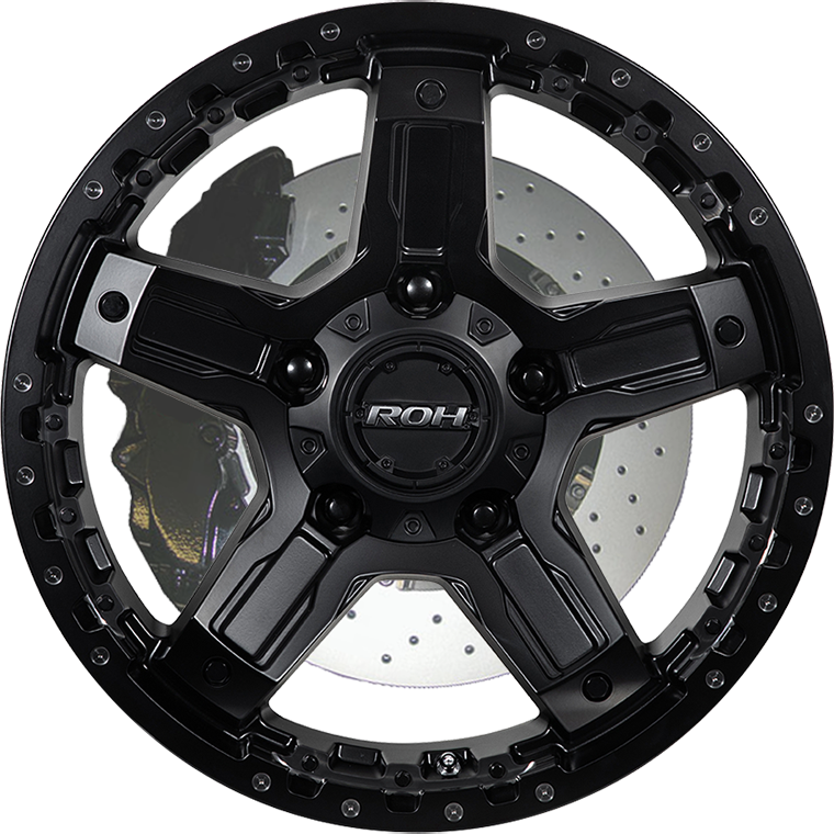 Rock 5 Matt Black Tint Mill ROH Wheels From $409 | ROH Wheels | JAX ...